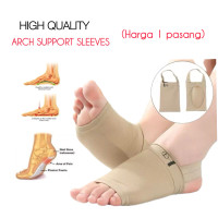 insole kain silikon arch flat foto cushion kaki datar