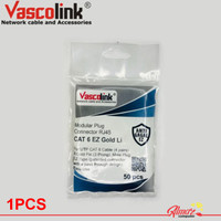 Konektor RJ45 Cat 6 Vascolink UTP Cat6 EZ Anti Gagal Lite Satuan