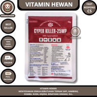 CYPERKILLER 25 WP 30 GRAM ORIGINAL - Obat Insektisida Pembasmi Kutu Lalat Hama Serangga Kandang Ternak Walet