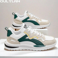 Oulylan Lightweight Running Shoes For Men 2024 Designer Mesh Casual Sneakers Lace-Up Male Outdoor Sports Tennis Shoe