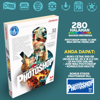 Buku Desain Grafis Praktis dengan Adobe Photoshop - Original BW Bonus Stiker - Hendi Hendratman