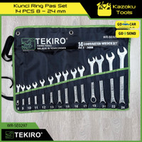 Kunci Ring Pas Set 14 PCS 8-24 mm - WR-SE0297 - TEKIRO