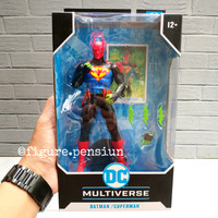 DC MULTIVERSE MCFARLANE BATMAN SUPERMAN FUSION WORLD'S FINEST ACTION FIGURE