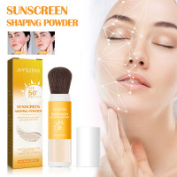 Sunscreen Shaping Powder 8g balance grease and moisture oil control concealer sweat resistant, waterproof and durable natural setting powder universal sunscreen sunblock natural setting powder sunblock
