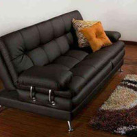 Sofa Bed Multifungsi Minimalis Sofa Kasur Kulit Sintetis Premium