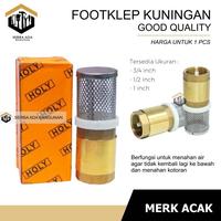 Foot Klep inch Kuningan / Foot Valve / Tusen Klep Kuningan