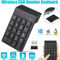 Keyboard Numeric Keypad Mini Numpad numlock 18 Keys 2.4G Wireless Unit Baru / Segel - Garansi Resmi