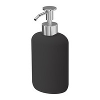 Tempat Dispenser Sabun Cair Abu Tua Tembikar Dark Grey Soap Dispenser Stoneware IK30445