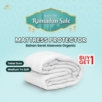 (BUY 1 GET 1) Mattres Matras Protector Topper Pelindung Alas Kasur Serat Organic Size 90x200/100x200/120x200/140x200/160x200/180x200/200x200