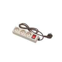Uticon ST 1382 Stop Kontak 3 Lubang Socket Kabel 1.5 Meter