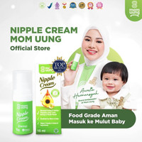 Mom Uung Nipple Cream - Krim Untuk Puting Lecet dengan Jojoba Oil, Coconut Oil, Shea Butter - Food Grade aman masuk ke mulut Bayi