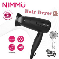 NIMMU Anion Hair Dryer Lipat Portable Essential Care Pengering Rambut Low Watt SD 805 Hairdryer