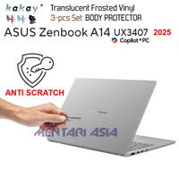 Anti Scratch Body Protector ASUS ZenBook A14 UX3407 (2025) - KAKAY 3-pcs Set PREMIUM MATTE Vinyl