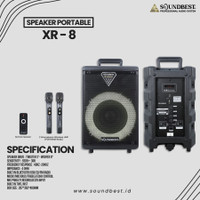 Speaker Portable Wireless Soundbest XR 8 Original 8 inch Bluetooth