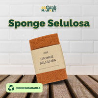 Spons Cuci Piring Selulosa Sponge Biodegradable - Eathink Market 10 g