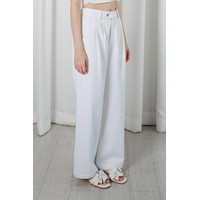 Kivee - Parsley Denim Palazzo Ivory