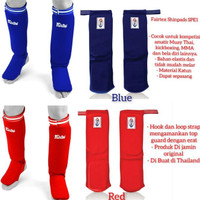 CO FAIRTEX Fabric Shinpads/Shinguard BLUE SPE1