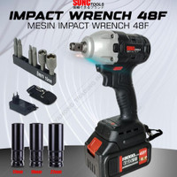 Ready Mesin Impact Wrench Impact Baterai Cordless 48F Sunc Tools
