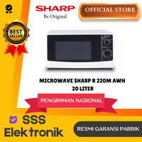 Microwave SHARP R-220MAWH - 20L Garansi Resmi Pabrik 100%