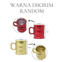 Formia Gelas Minum Bertangkai Havana Mug 290ml per Pcs Kaca Stainles steel - KP