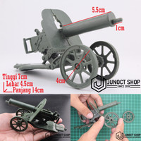 Mainan Canon Army Tentara Meriam Heavy Gun TSI Military Soldier Canon Scale 1:12 1:15 1:20