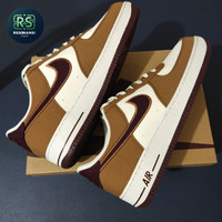 SEPATU PRIA TERBARU NIKE ORIGINAL SNEAKERS AIR FORCE 1 '07 LV8 TAN KEREN NYAMAN