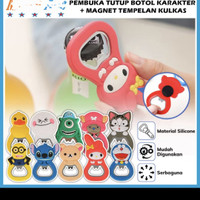 Alat Pembuka Tutup Botol Karakter Magnet Tempelan Kulkas / Tools Bottle Opener / Hiasan dikirim random TIDAK BISA PILIH