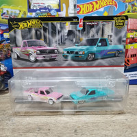 Hot Wheels Premium 2 Packs 1975 Datsun Sunny Truck & Custom '93 Nissan Hardbody Original