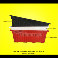 POT PANJANG ALPEN PA60 - 60 CM PAKET 1 PCS - POT BUNGA VIA GOSEND GRAB