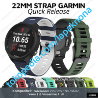 22mm Strap Garmin Venu 3 2 Forerunner 255 265 4 Music / Huawei Watch 4 3 PRO GT4 GT3 2 46mm GT SE 2e Runner / Amazfit GTR4 GTR3 GTR2 GTR2e 47mm / COROS APEX 2 Pro / 46mm / PACE 3 / Samsung Galaxy Watch 3 45mm 46mm S3 Tali Jam Band