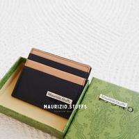 Card Holder Unisex G C Dark Navy-Cream Dompet Tempat Kartu Gu**i Biru Tua-Krem