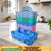 RAK TEMPAT TATAKAN AQUA GELAS ISI 8