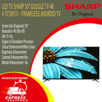 Sharp 4TC50FJ1I LED TV Sharp 50inch 4K TC50FJ1I Google TV Garansi Resmi / Sharp 50FJ1I