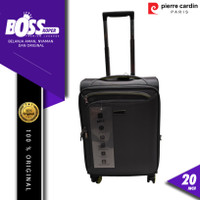 Koper cabin 20 Inch PIERRE CARDIN softcase kain expandable tsa lock small kabin super light original