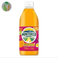 MONTEBELLO ORANGE MARACUJA LIME PET 1L, Montebelo Brasil diklaim sebag