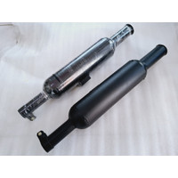 Knalpot Choper Botol Hitam Crom W175 BSA Motor Japstyle Caferacer Bobber Kenalpot Motor Custom PNP thunder Scorpio Tiger