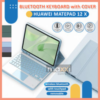 ( 3 PILIHAN WARNA ) Huawei Matepad 12 X 12X Tab Tablet PC 12 Inci Inch 2024 Wireless Bluetooth Blutooth Keyboard Keybord Kibord Papan Ketik Touchpad Trackpad Touch Track Pad Flipcase Flipcover Bookcover Flip Case Casing Book Cover Papermate Papermatte