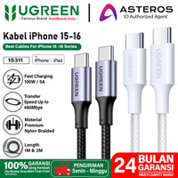 UGREEN Kabel Data iPhone 15 Pro Max MFi Type C to C Fast Charging