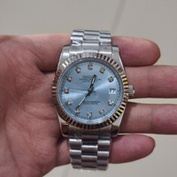 Seikomod Automatic NH35 Tiffany Blue Diamond Dial Seiko Mod Original