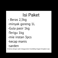 50pcs Paket Sembako (kemasan Godie bag)
