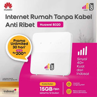 HUAWEI B320 Hifi Air Indosat Modem WiFi Wireless Router 4G CPE LTE Free Kuota 180GB Garansi Resmi 2 Tahun Unlock All Operator