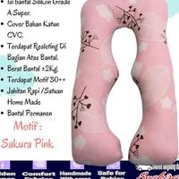 Habisin Stok Hk Bantal Hamil Motif Bunga Pink Terlaris 100 % Original