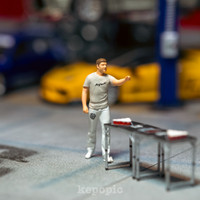 Figure cowo lempar bola cup gelas skala 1/64 custom miniature KS145