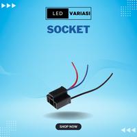 Socket h4 Bola Lampu Hitam Mobil Innova Avanza Agya Calya Terios Fortuner