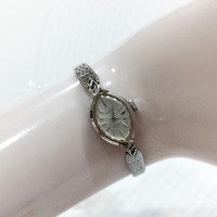 Jam Tangan Seiko Solar Vintage Ladies WGP White Gold Plated 10-7790 Manual Winding