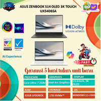 ASUS ZENBOOK S14 OLED 3K TOUCH UX5406SA ULTRA 7 258V 32GB 1TB W11+OHS+O365 14.0 3K 120HZ
