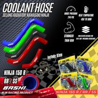 BASHI Selang Radiator Kawasaki Ninja 150 R RR SS Hose Bending Coolant Tahan Panas Heat Protect K1