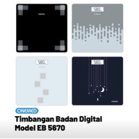 ONEMED TIMBANGAN BADAN DIGITAL EB 5670 | DIGITAL BATHROOM SCALE ONEMED