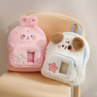 Tas Ransel Anak Karakter Boneka Bulu Bag Sekolah Cute Kelinci Bunny