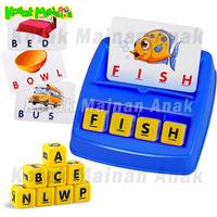 Mainan Edukasi Tebak Gambar / Susun Huruf / Word Education Speller Jr Matching Word